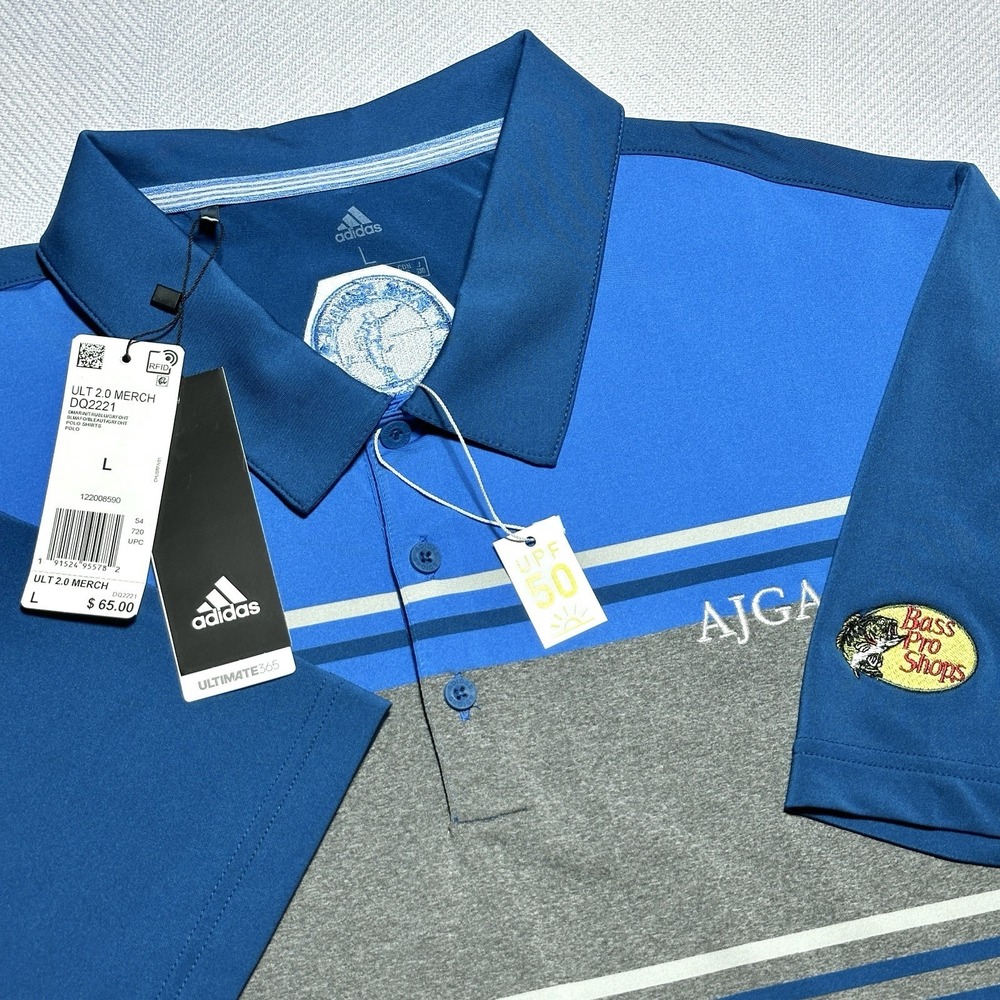 NEW Adidas Ultimate 365 Golf Polo Shirt‎ Mens Large Payne Stewart Foundation